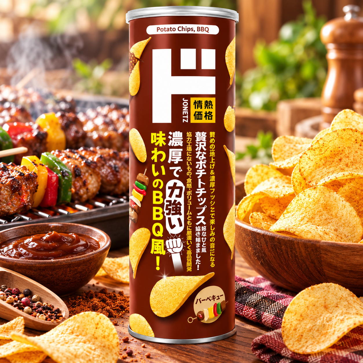 돈키호테 오리지널 포테토칩 감자칩 캐니스터 바베큐맛 150g