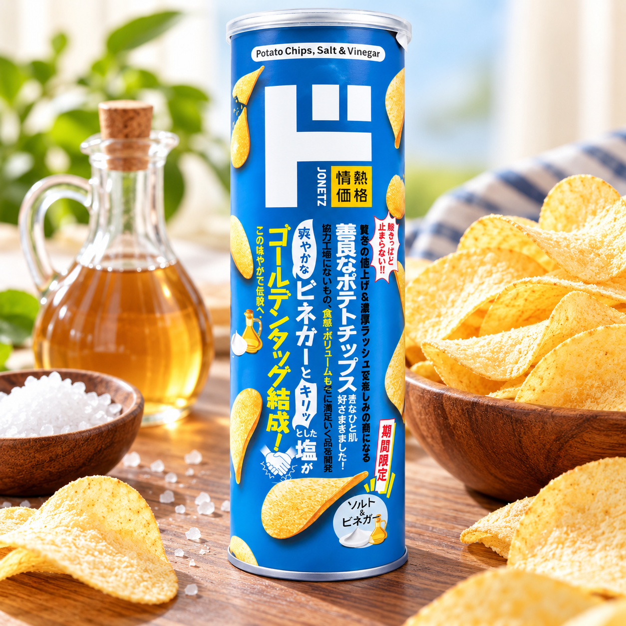 돈키호테 오리지널 포테토칩 감자칩 캐니스터 소금식초맛 150g