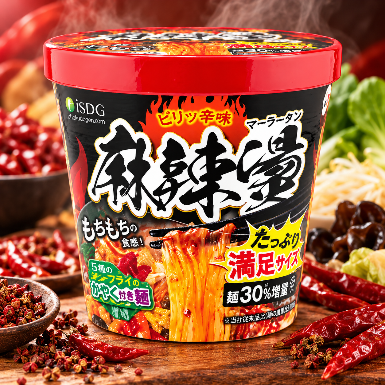 ISDG 중화방 매운 마라탕 당면 대용량 빅컵누들 103g