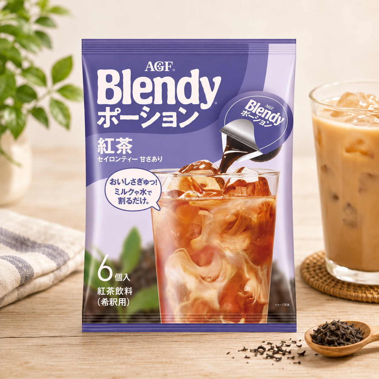 AGF Blendy 블렌디 액상 포션 홍차 18g 6개