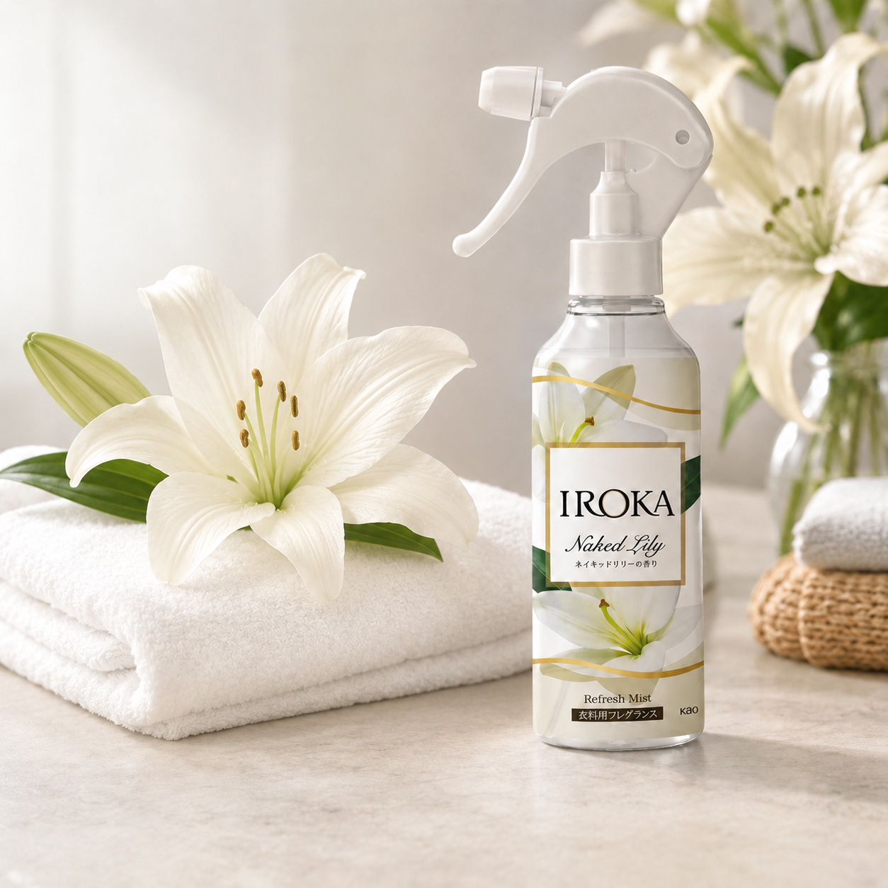 일본 IROKA 이로카 섬유탈취제 패브릭미스트 네이키드 릴리 본품 200ml