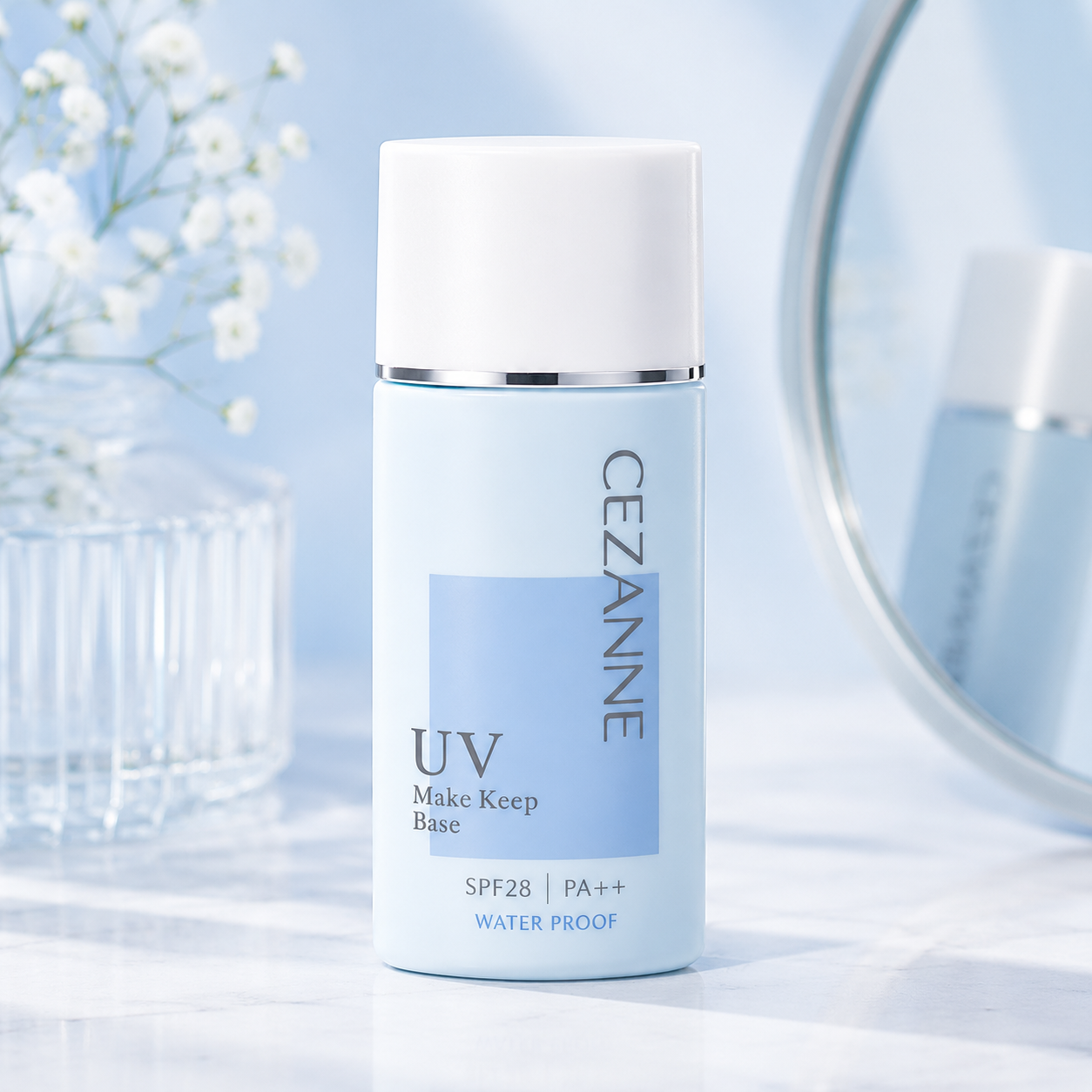 일본 세잔느 메이크업 킵 베이스 라이트블루 30ml 피지 번들거림 방지