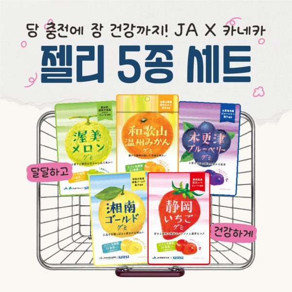 JAx카네카 라브레 유산균 과일 젤리 5종 세트